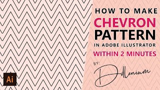how to create a seamless chevron pattern in 2 minutes adobe illustrator tutorial