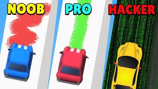 NOOB vs PRO vs HACKER - Draw n Road screenshot 2