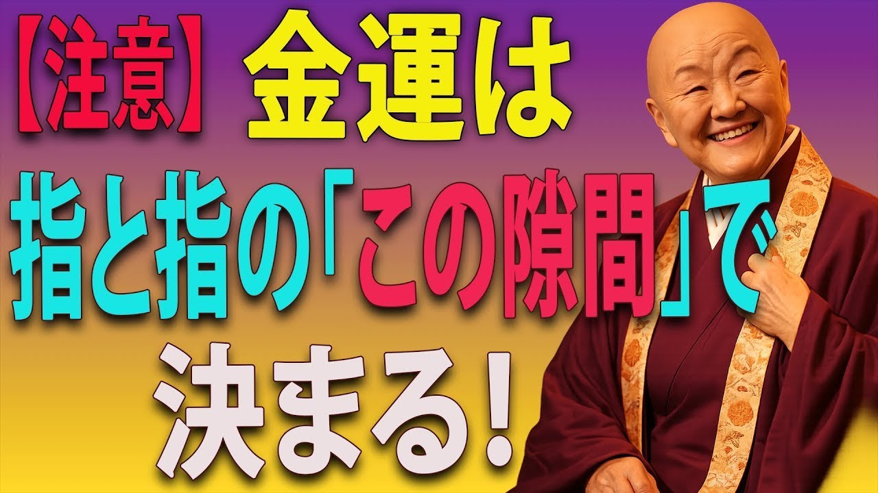 【知らないと損】✋ 親指と人差し指の“距離”に隠された秘密――ここを知ると、金運は静かに動き出します｜瀬戸内寂聴｜開運｜ || 瀬戸内寂聴