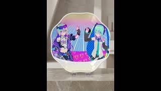 Silver Wolf × Miku on ceramic plates#animeporcelain #custommugs #jingdezhen #ceramics