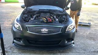 My clapped out Infiniti G37 gets a white LED emblem?