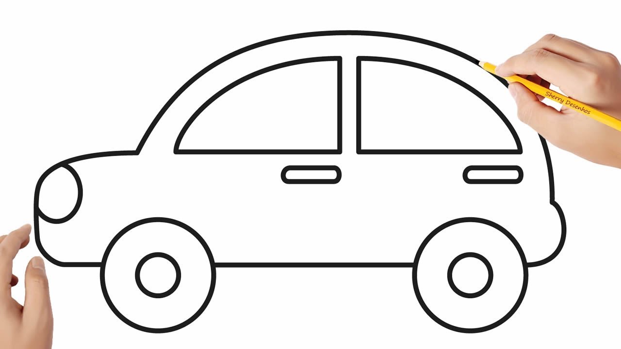 COMO DESENHAR UM CARRO PASSO A PASSO {REBAIXADO E COM SOM} fácil e rápido 