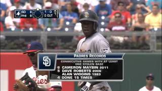 2011/07/24 Maybin breaks Padres record