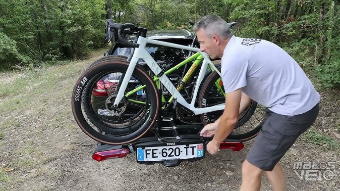 Présentation porte-vélos Thule Epos sur boule d'attelage 2 vélos 