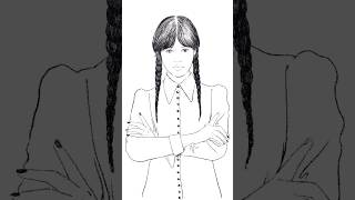 Wednesday Adams Drawing