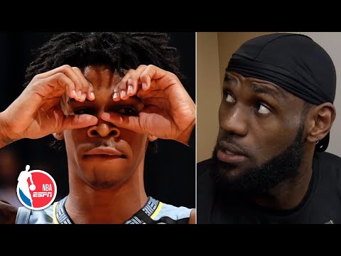 LeBron James shouts out Ja Morant after his dominating performance vs. Lakers | NBA Sound