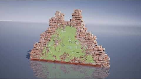 Modular Brick Wall, Unreal Engine: Corner wall combine