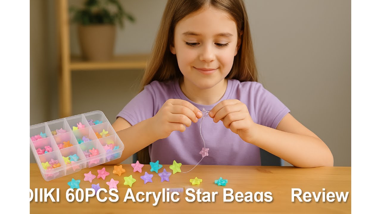 ⭐ OIIKI 60PCS Acrylic Star Beads Review ✨