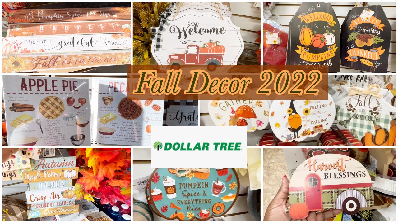 Dollar Tree Fall Decor 2022* All New Finds Signs and more This Year