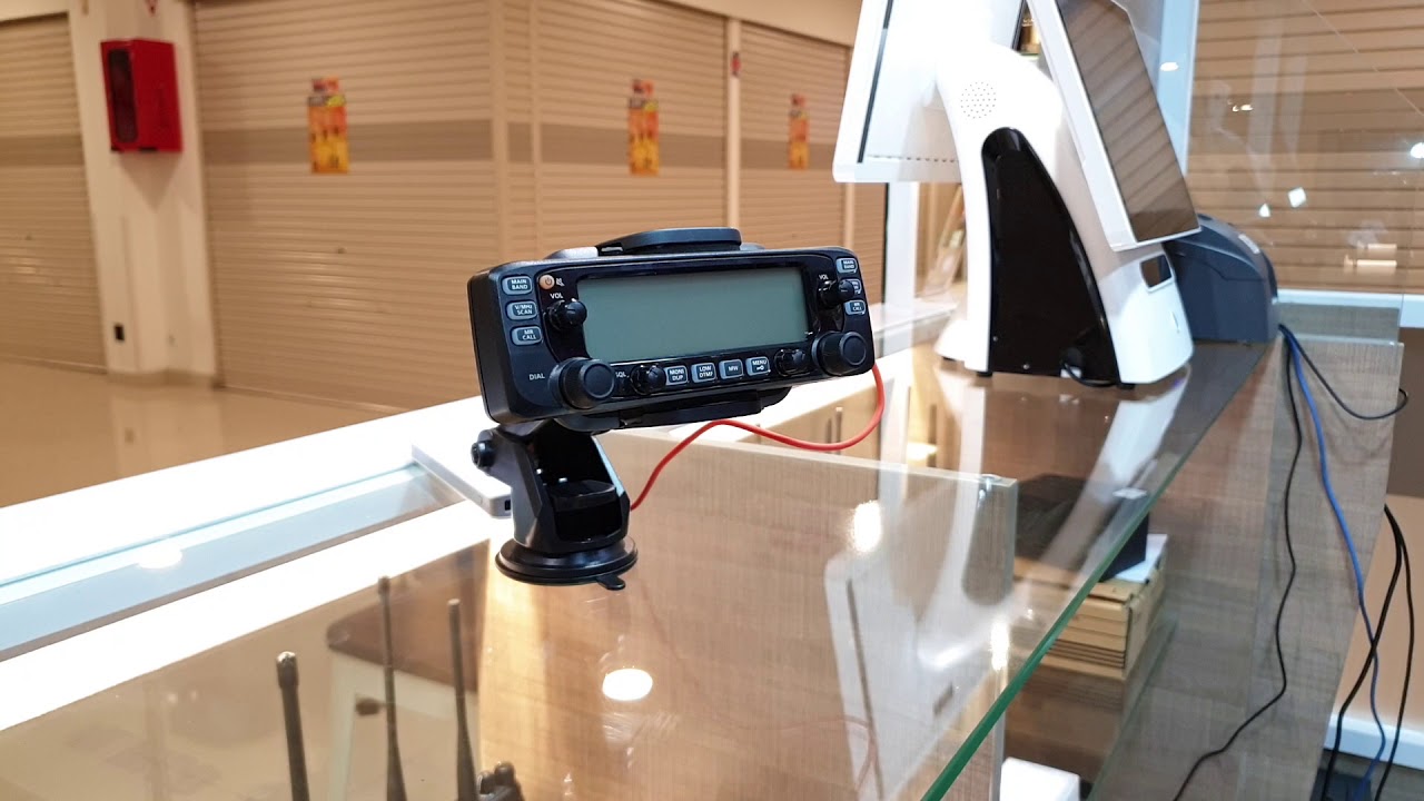 Bracket Mobil IC2730A Head Mount Suction Cup Holder Radio YouTube