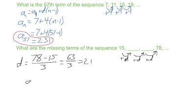 Algebra2 9.2 Arithmetic Sequences