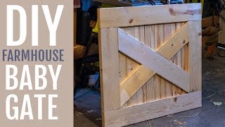DIY Farmhouse Baby Gate