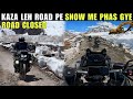 Kazaleh road se wapas aana pad gya black ice ki wajah se  dhankar monastery  spiti bike ride