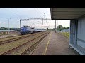 Wjazd EP07-1016 z zastępczym składem TLK 33110 WETLINA Zagórz - Kraków Główny na stację Biecz