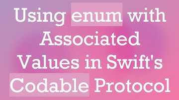 Using enum with Associated Values in Swift