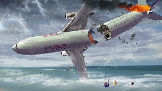 Flew Into The BERMUDA TRIANGLE - Control System Failure! Landings On The Water Besiege Plane Crash