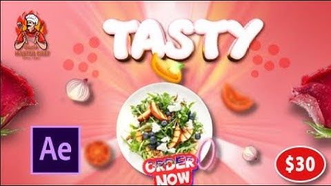 Fast Food Slideshow in After Effects - After Effects Tutorials - No Plugin