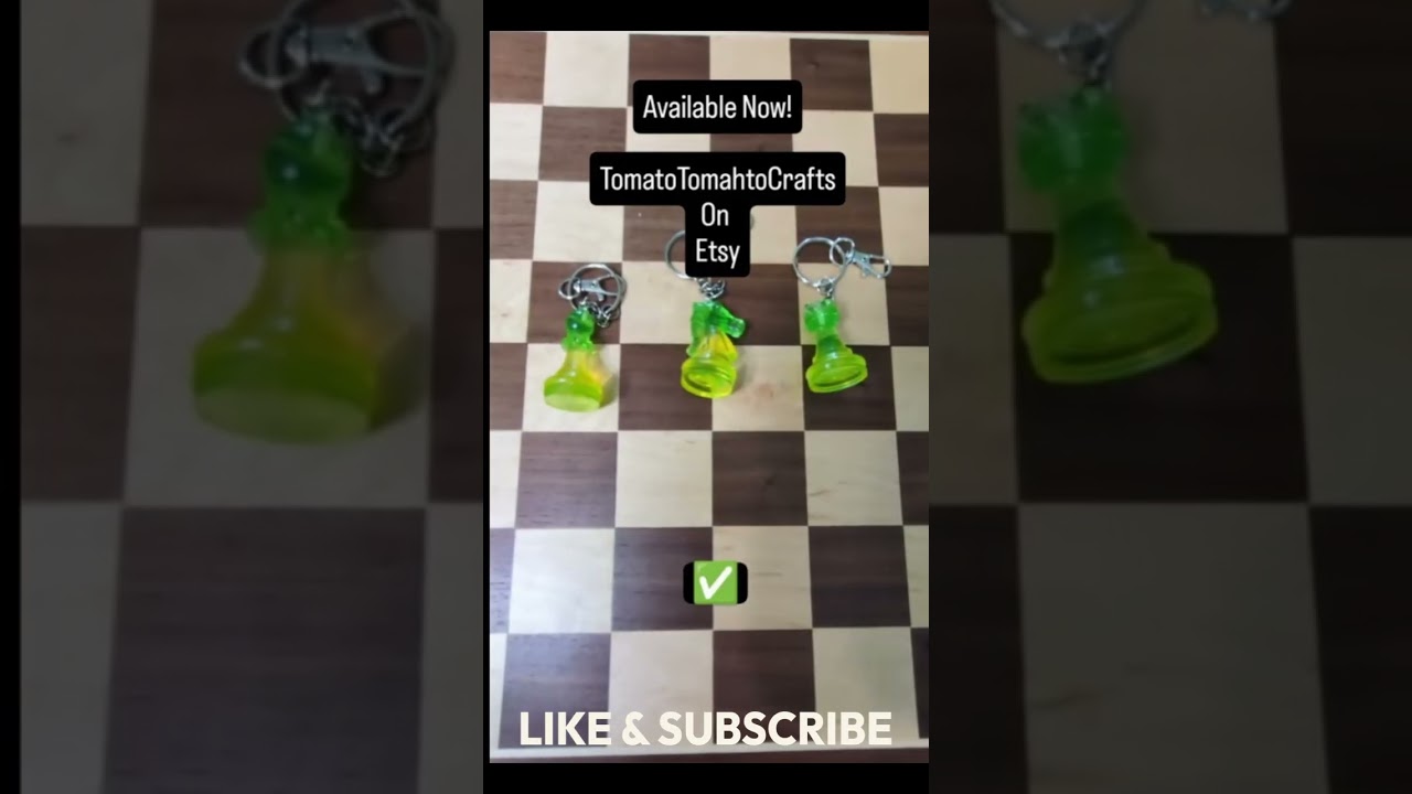 Resin Chess Figure Keychains!