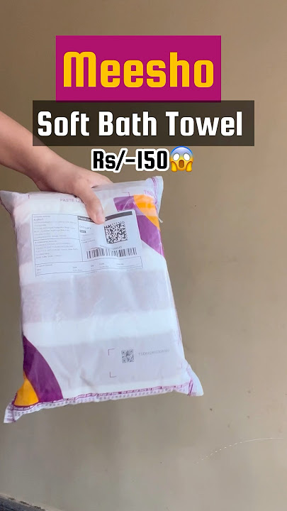 Meesho haul | 💯 Soft Bath Towel [ Comfortable , High Quality , Rs/-150 ] #meesho #meeshohaul