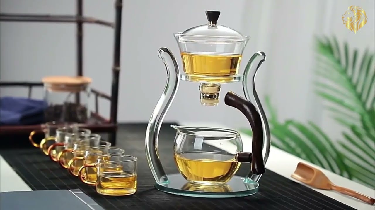 Teiera Magnetica In Vetro Borosilicato – Set Da Tè Kung Fu Con Infusore Autonomo E Gocciolamento Lento, Regalo Per Amanti Del Tè