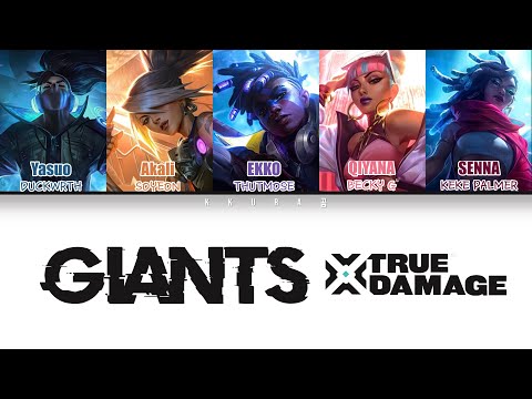 True Damage – GIANTS (ft. (G)I-DLE SOYEON, Becky G, Keke Palmer, DUCKWRTH, Thutmose) | Color Lyrics