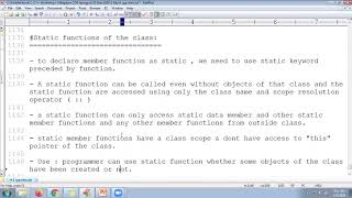 C++ | Static Functions of the class | C++ Programming Tutorial for beginners | cpp | C p by tech fort 44 views 3 years ago 30 minutes