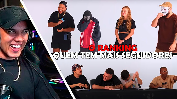 HUDSON REAGINDO O RANKING: QUEM TEM MAIS SEGUIDORES - Aqueles Caras
