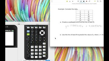 Creating a Scatterplot and Linear Regression using TI-84 Calculator