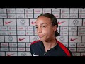 PRE-MATCH MIXED ZONE: Mallory Swanson | October 23, 2024