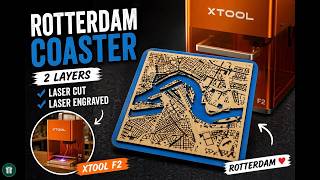 I Made a 2-Layer Rotterdam Map Coaster — This Turned Out Beautiful 🗺️