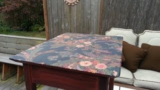 Get Your Craft On! - How To Jazz Up a Table Top with Fabric