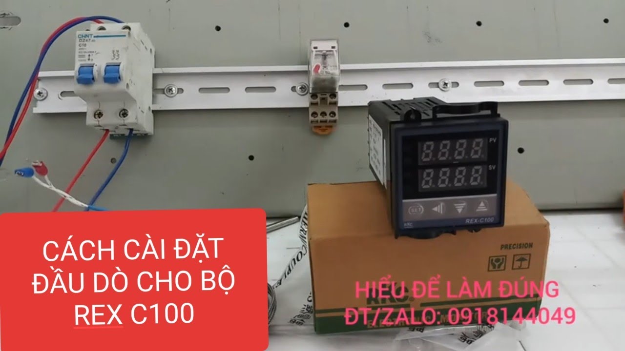 Cách chon loại cảm biến ( đầu dò) cho REX C100