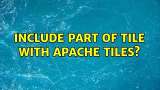 Include part of tile with Apache Tiles