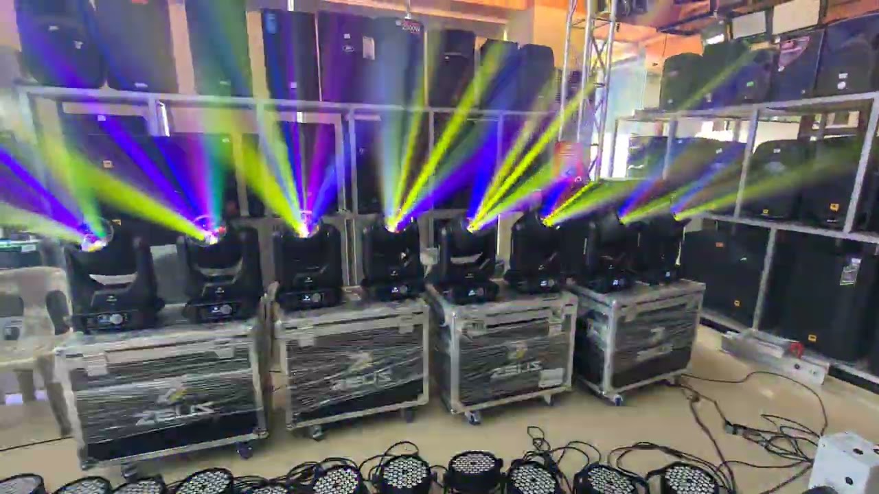 Zeus Stage Lighting And Effects in Action Zeus Beam 295 Moving Head, Zeus Sparkular Machine