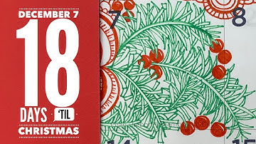 How to Zentangle Verdigogh into my Giant Quigtangle Zendoodle Christmas Countdown Day 7