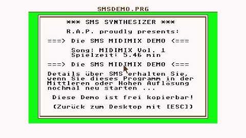 Atari ST - SMS Synthesizer