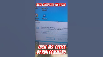 open Ms Office Word By Run Command