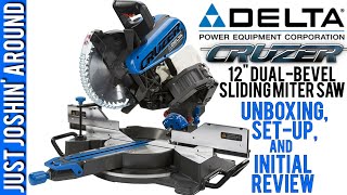 Delta Cruzer 26-2251 Sliding 12" Miter Saw // Unboxing and Initial Review // Just Joshin