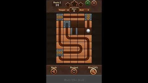 Roll The Ball Slide Puzzle 2 - Moves Basic J Level 14 Walkthrough