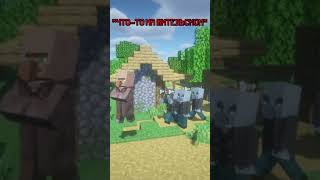 Разъезд чушпаны!Но это житель в Minecraft | #shorts #minecraft #майнкрафт #мем #рек #словопацана