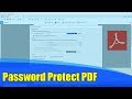 How to Protect PDF file with a Password in Adobe Acrobat DC