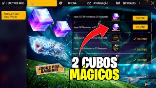 COMEÇOU! PEGUE 2 CUBO MÁGICO, CHANCE PUNHO GRÁTIS, E CABELO ROSA NO FREE FIRE