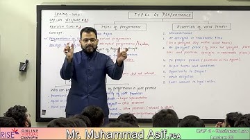 CAF 04 Business Law || Muhammad Asif, FCA || Revision Series || Lecture 3