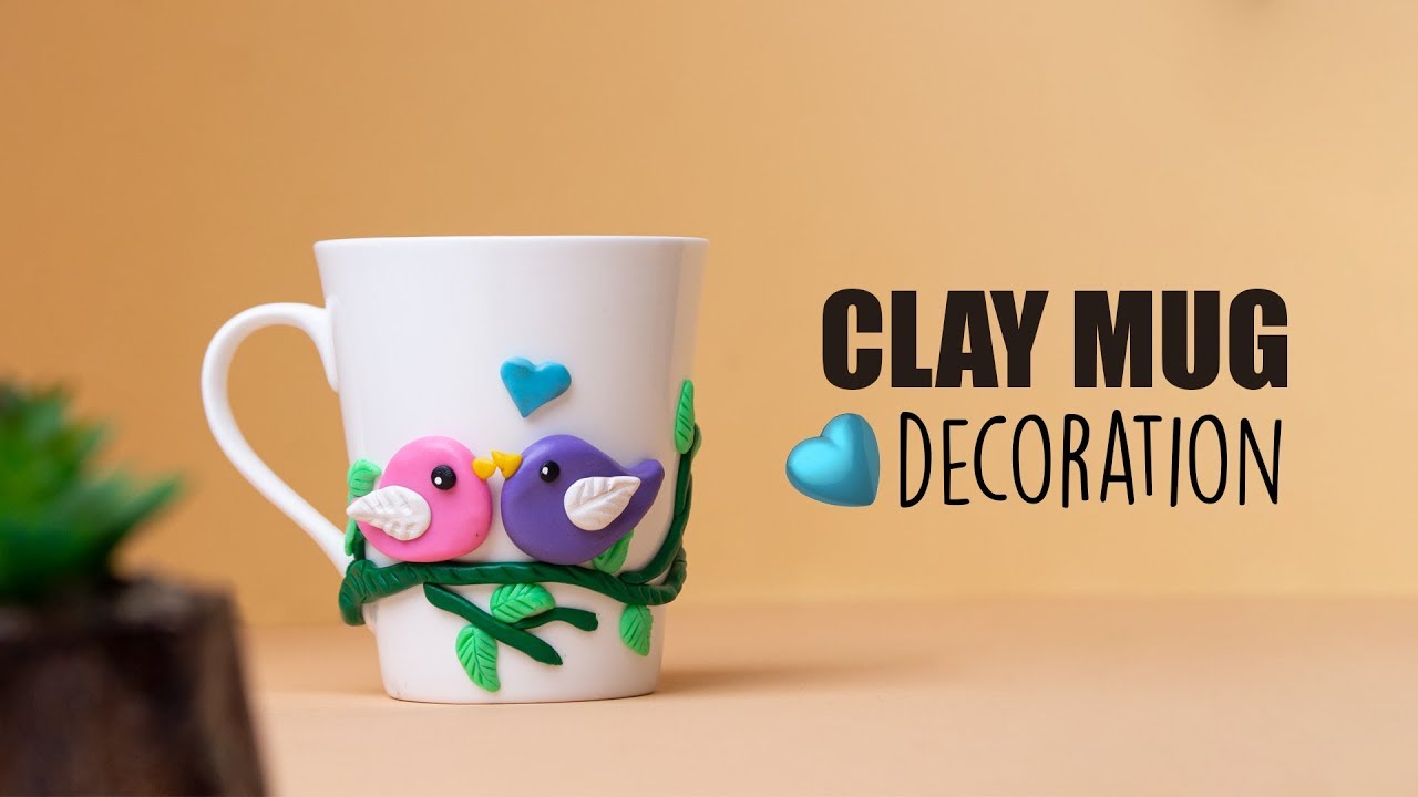 DIY Decorated Polymer Clay Mug Craft Kit / Box