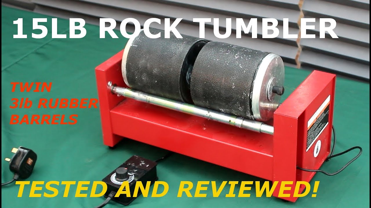 VKRP Enterprises 15 lb Rotary Rock Tumbler Lapidary Polisher w/Rough Stones 