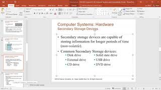 CST1201 Session 01 02 Computer Systems