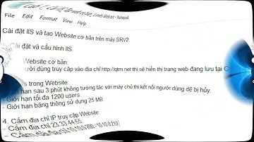 Web Server: LAB 1  Cài đặt và cấu hình IIS  Tạo website cơ bản