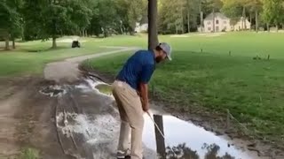 Celebrity Golf Rules - Interference from two abnormal course conditions Wealth