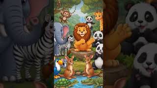 yahan per Sab Janwar Hai Sher bol raha hai ki main jungle ka raja hun aur Hathi bol rhi hai #shorts#