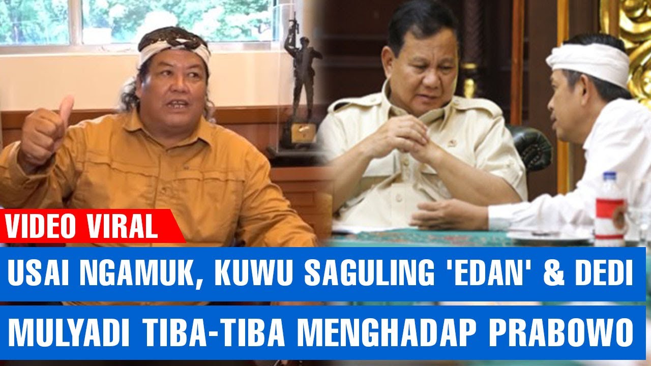 USAI NGAMUK, Kuwu Saguling 'Edan' & Dedi Mulyadi Tiba-tiba Menghadap Prabowo